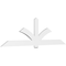 Ekena Millwork Redmond Architectural Grade PVC Gable Bracket, 108"W x 31 1/2"H x 2"D x 6"F, 7/12 Pitch GBP108X32X0206RED00 - alternate 1